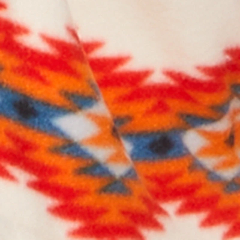 Sherpa Lined Aztec Pattern Fleece Jacket