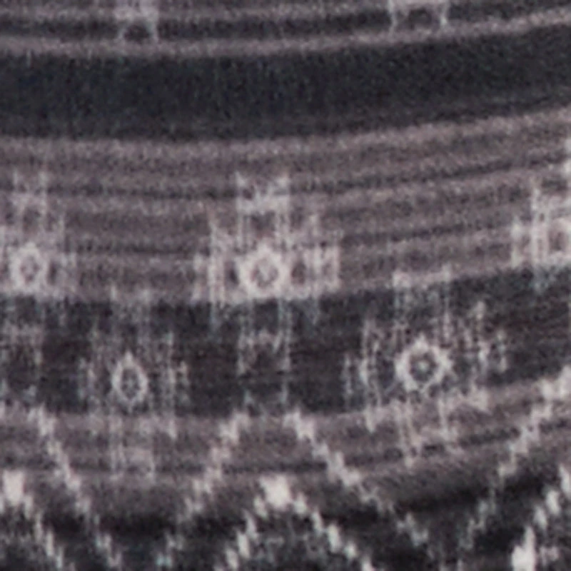 Fair Isle Print Sherpa Lined  Fleece Shacket