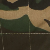 Hooded Zip Front Cropped Camouflage Vest