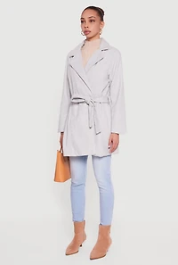 Wool Collared Wrap Coat