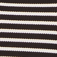 Striped Off The Shoulder Long Sleeve Bubble Hem Dress