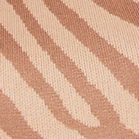 Printed Side Slit Sleeveless Sweater Dress