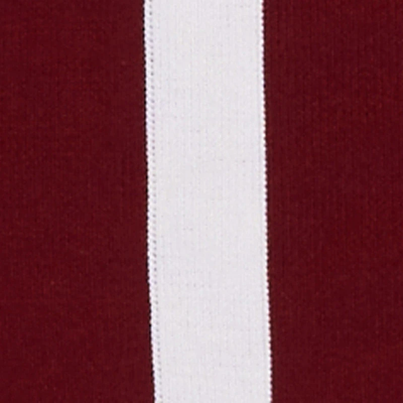 Contrast Trim Side Slit Long Sleeve Polo Sweater Dress