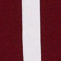 Contrast Trim Side Slit Long Sleeve Polo Sweater Dress