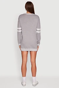 Sweater Dress with New York Graphic