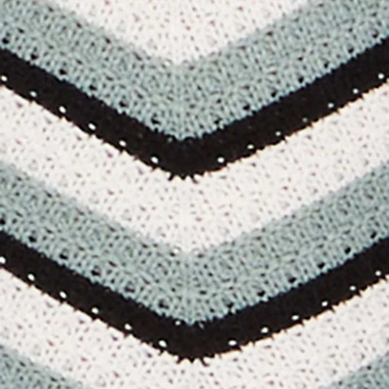 Trendy Crochet Chevron Halter Bodycon Dress