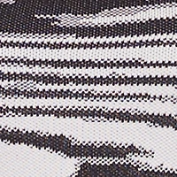 Abstract Print Long Sleeve Sweater Dress