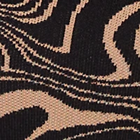 Trendy Psychedelic Swirl Print Mini Sweater Dress