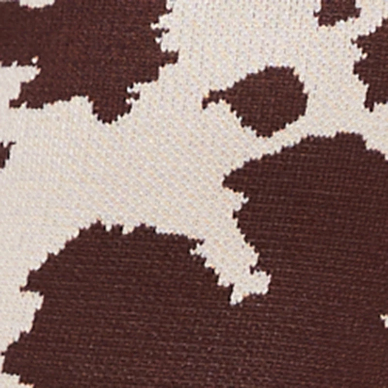 Printed Pattern Long Sleeve Square Neck Sweater Dress