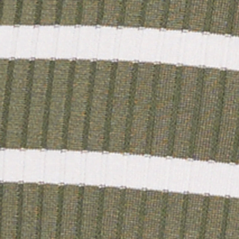 Rib Knit Striped Long Sleeve Sweater Dress