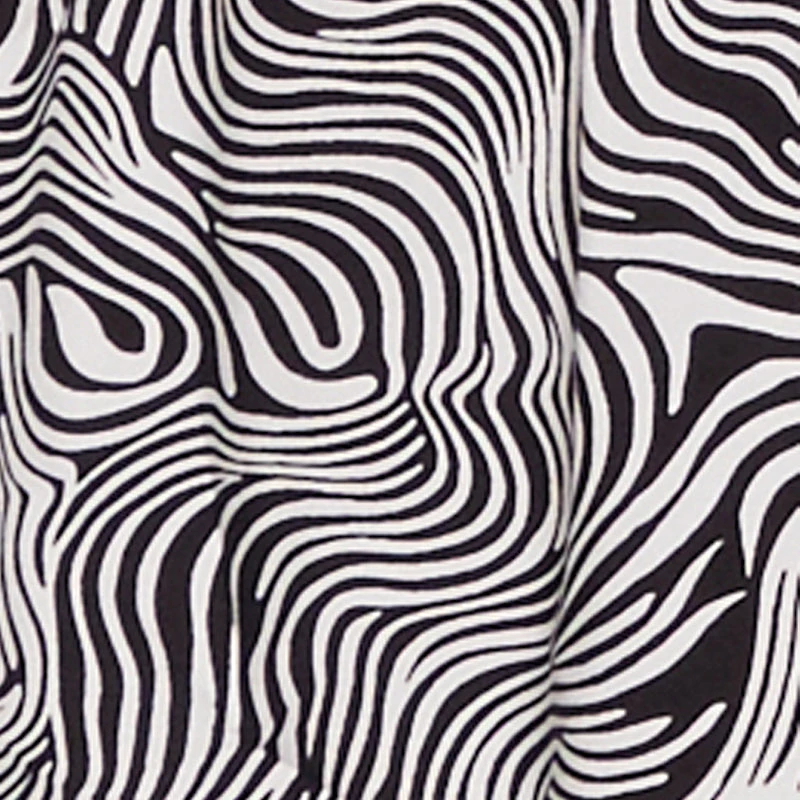 Trendy Psychedelic Swirl V-Neck Tiered Dress