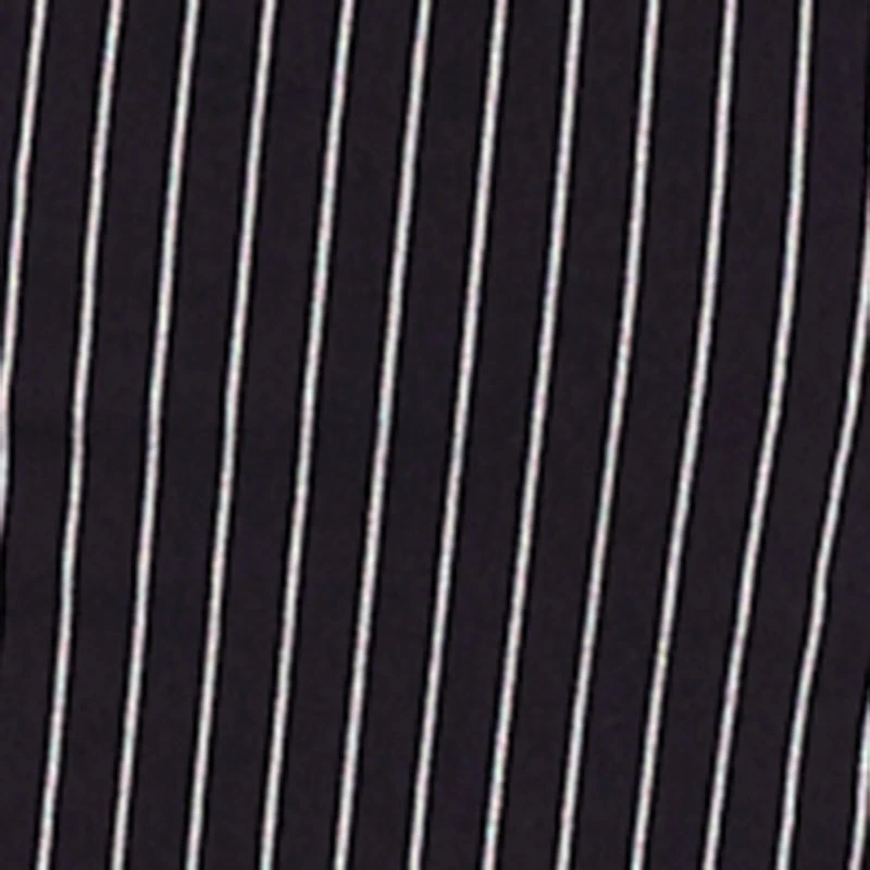 Sleeveless Contrast Trim Pinstripe Pleated Dress