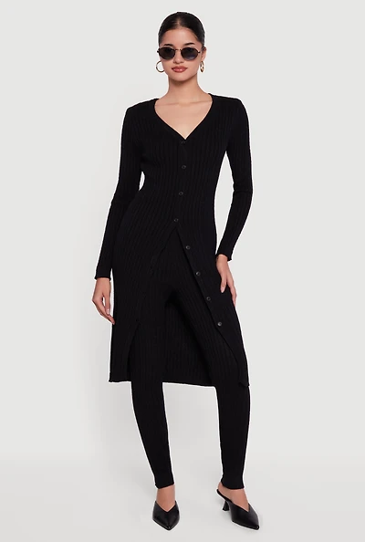 Cable Knit High Waisted Pull On Leggings