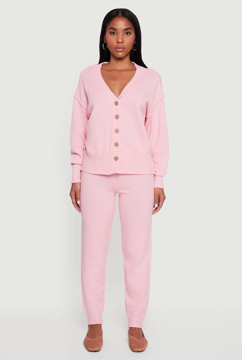 High Waisted Knit Joggers