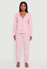 High Waisted Knit Joggers