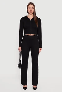 High Waisted Bootcut Pants