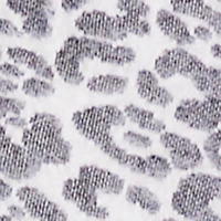 Contrast Trim Jaguar Print Flare Leg Pants