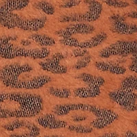 Jaguar Print Tie Front Cropped Cardigan