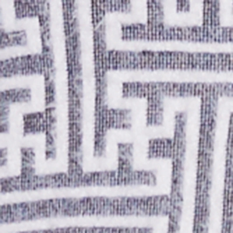 Geometric Print High Waisted Mini Skirt with Contrast Trim