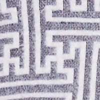 Geometric Print High Waisted Mini Skirt with Contrast Trim