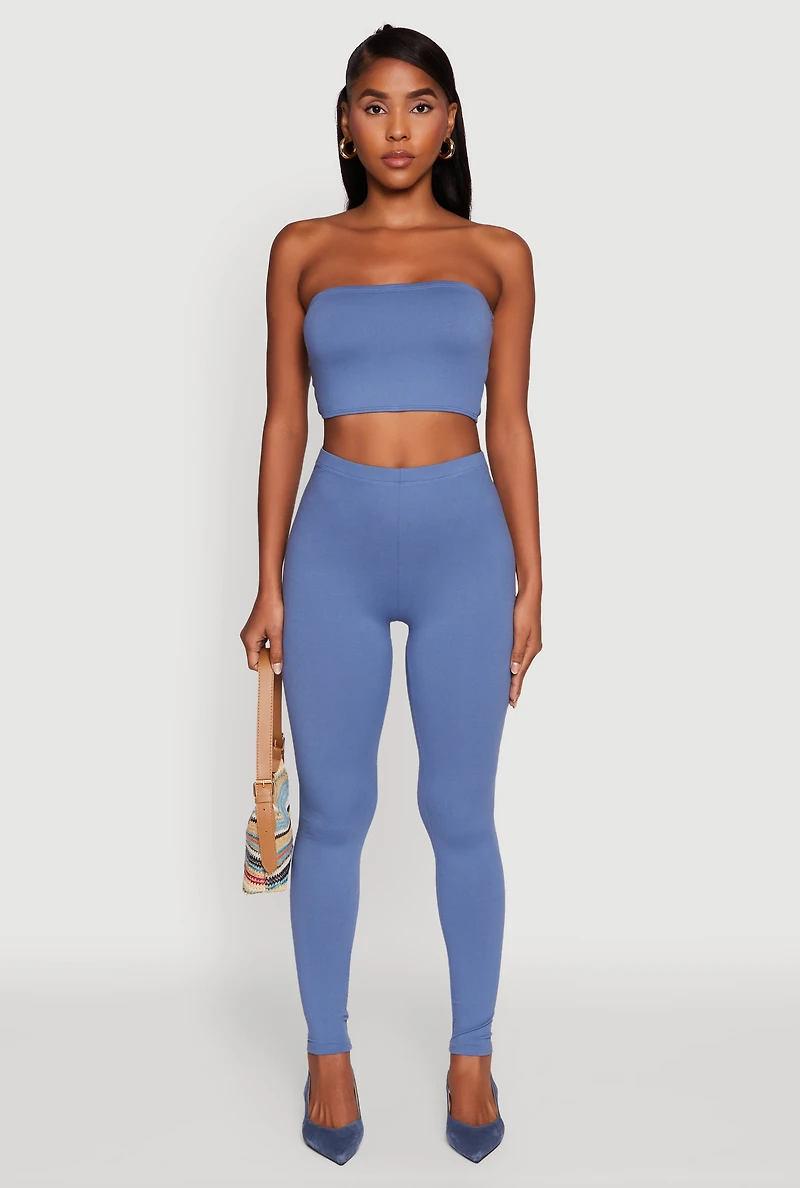 Womens Trendy Solid Cropped Bandeau Top,