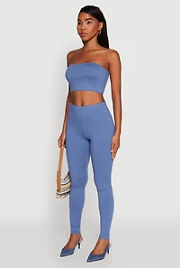 Womens Trendy Solid Cropped Bandeau Top,