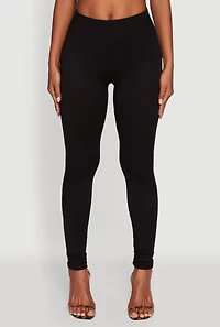 Womens Basic Solid Leggings,
