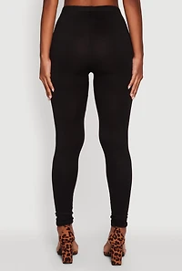 Womens Basic Solid Leggings,
