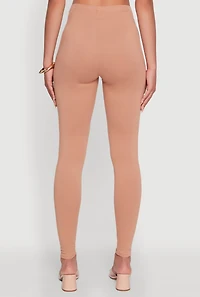 Womens Basic Solid Leggings,