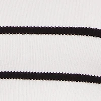 Striped Long Sleeve Turtleneck Sweater