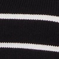 Knitted Striped Pencil Skirt