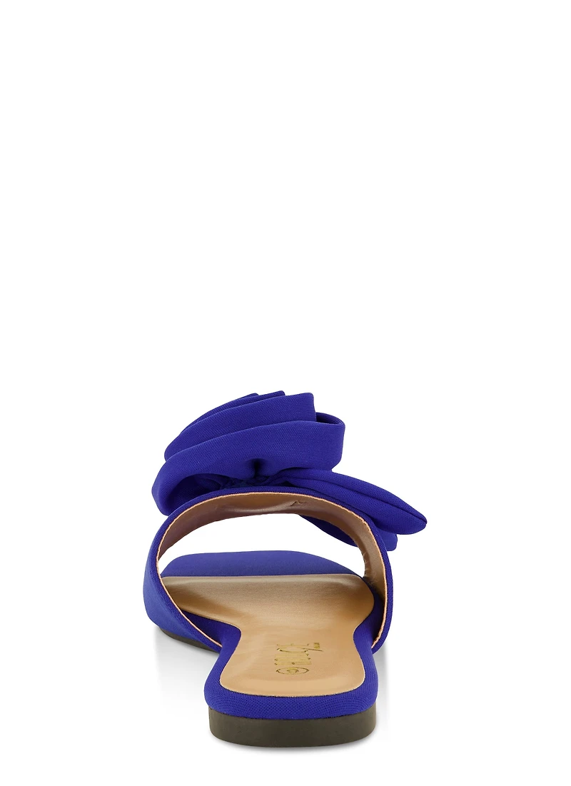 Rose Band Square Toe Sandals