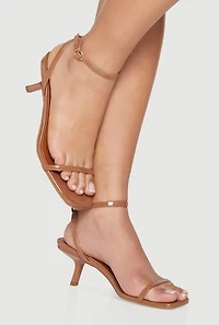 Womens Open Toe Mid Heel Sandals,