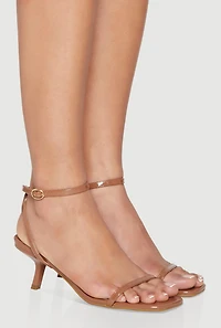 Open Toe Mid Heel Sandals