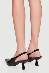 Womens Trendy Slingback Pointy Toe Pumps,