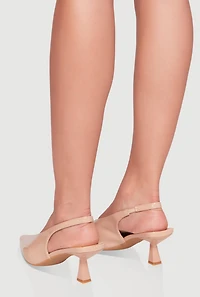 Womens Trendy Slingback Pointy Toe Pumps,