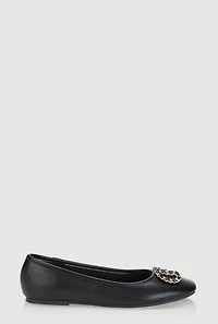 Ornamental Chain Ballet Flats