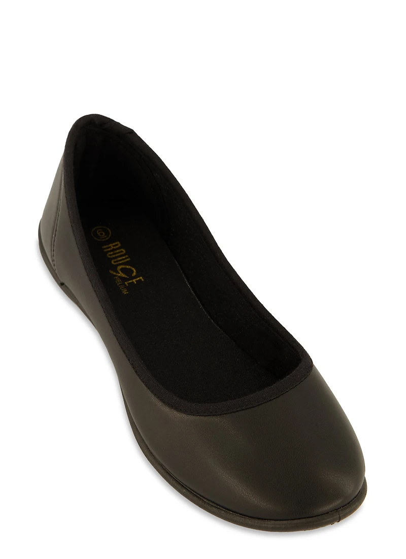 Round Toe Ballerina Flats