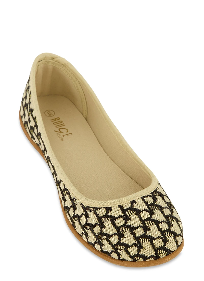 Round Toe Ballerina Flats