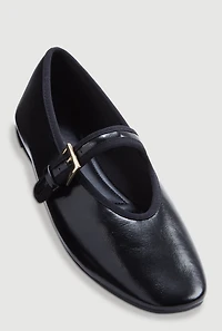 Buckle Strap Mary Jane Flats