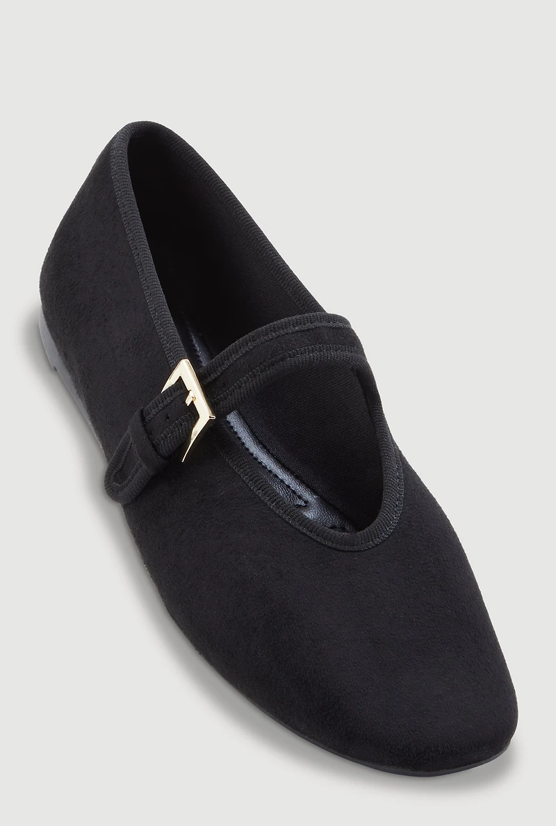 Buckle Strap Mary Jane Flats