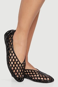 Glitter Jelly Cut Out Flats