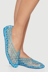 Glitter Jelly Cut Out Flats