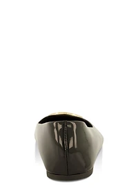 Womens Geo Pendant Ballet Flats,