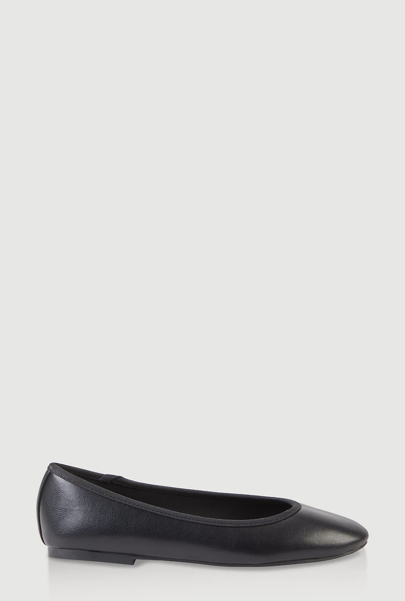 Almond Toe Ballerina Flats