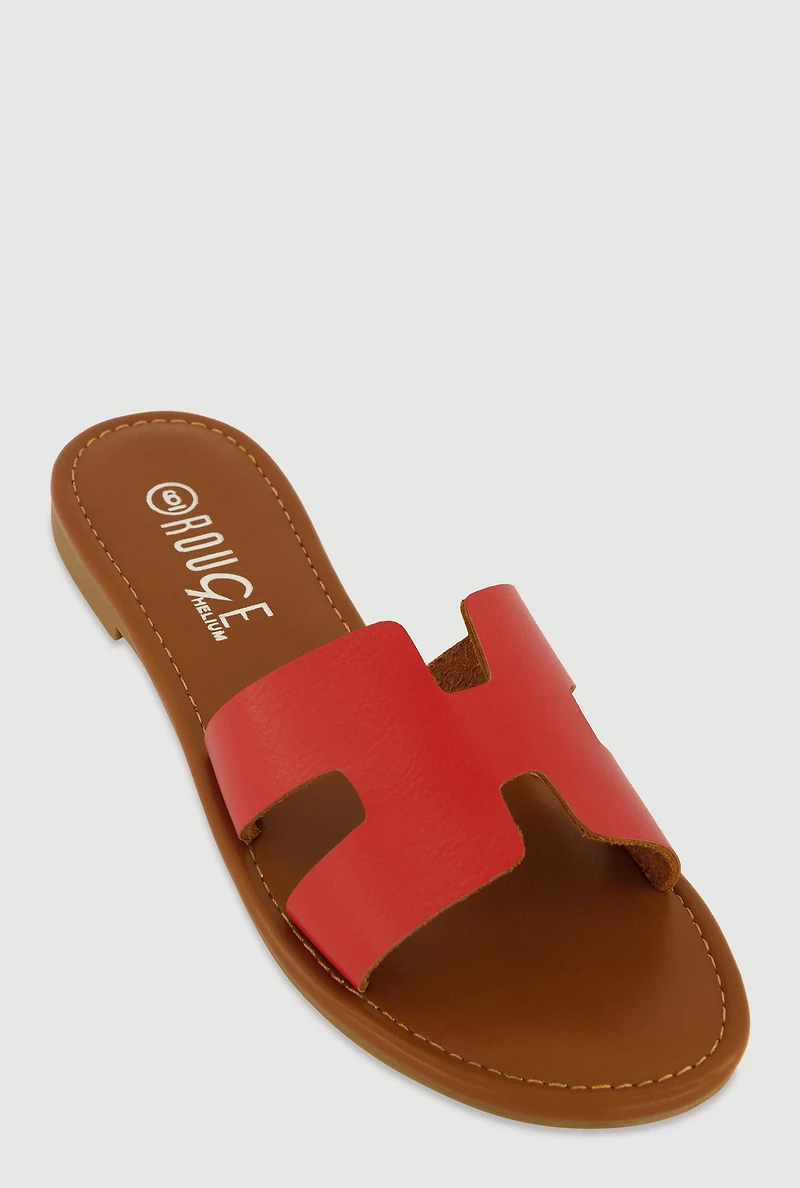 H Band Slide Sandals