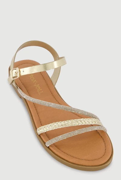 Strappy Band Open Toe Sandals
