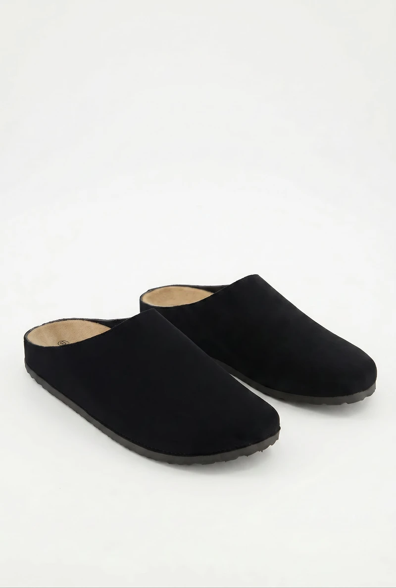 Faux Suede Clogs