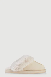 Womens Faux Fur Lined Slippers,