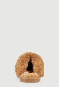 Womens Faux Fur Lined Slippers, 5-6